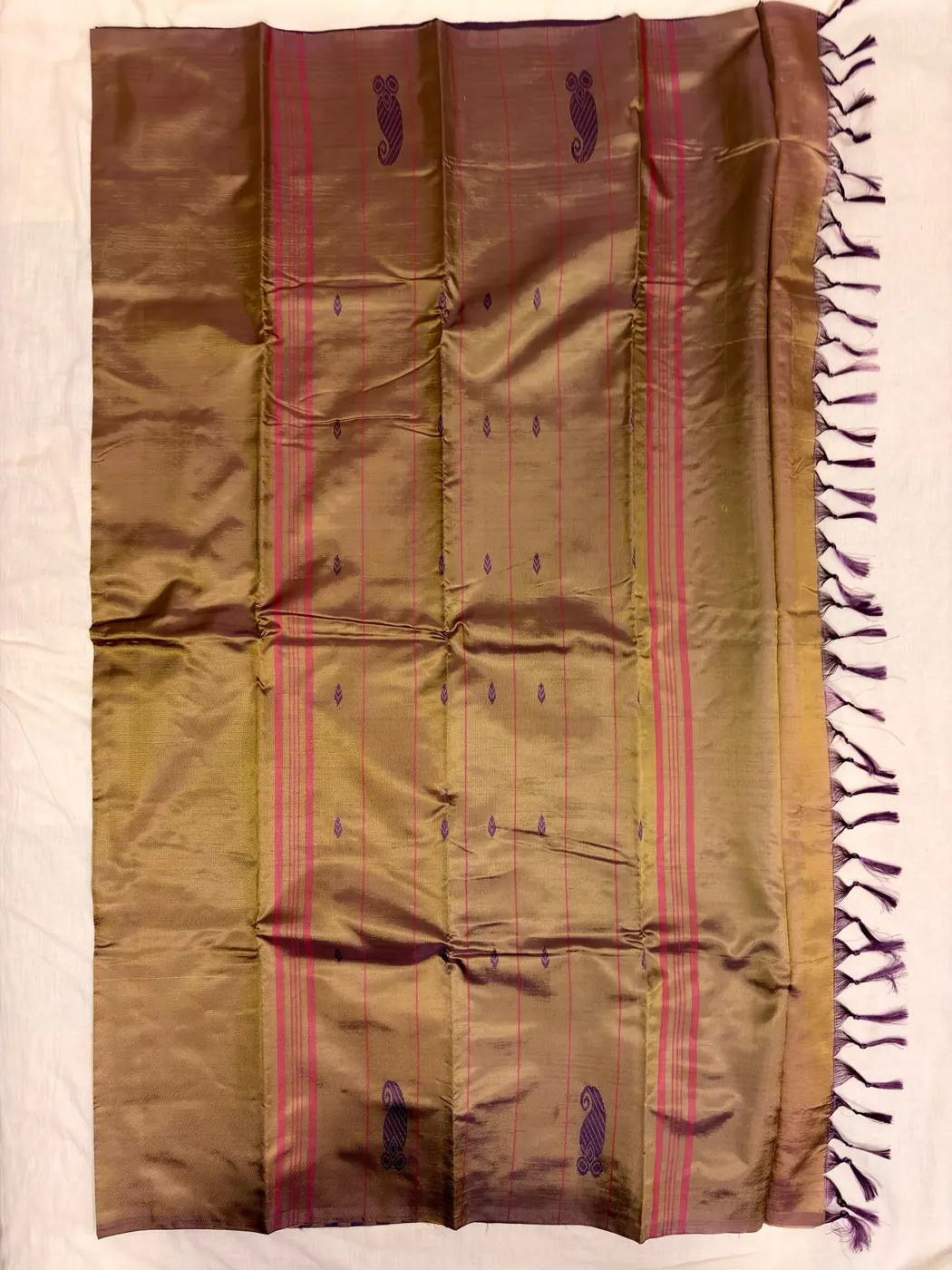 Yaanai & Thamiram Handloom Vaallai Pattu Saree — 4